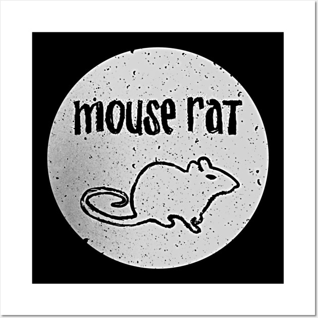 Mouse Rat Parks and Rec Band Shirt Black Circle Wall Art by truefriend